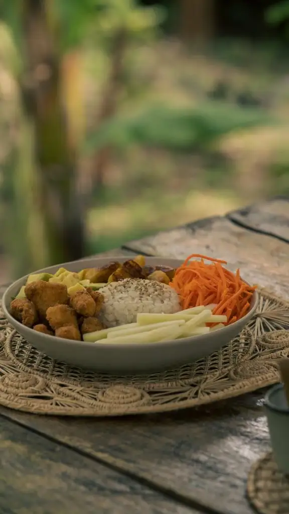 Bowl de arroz del restaurante