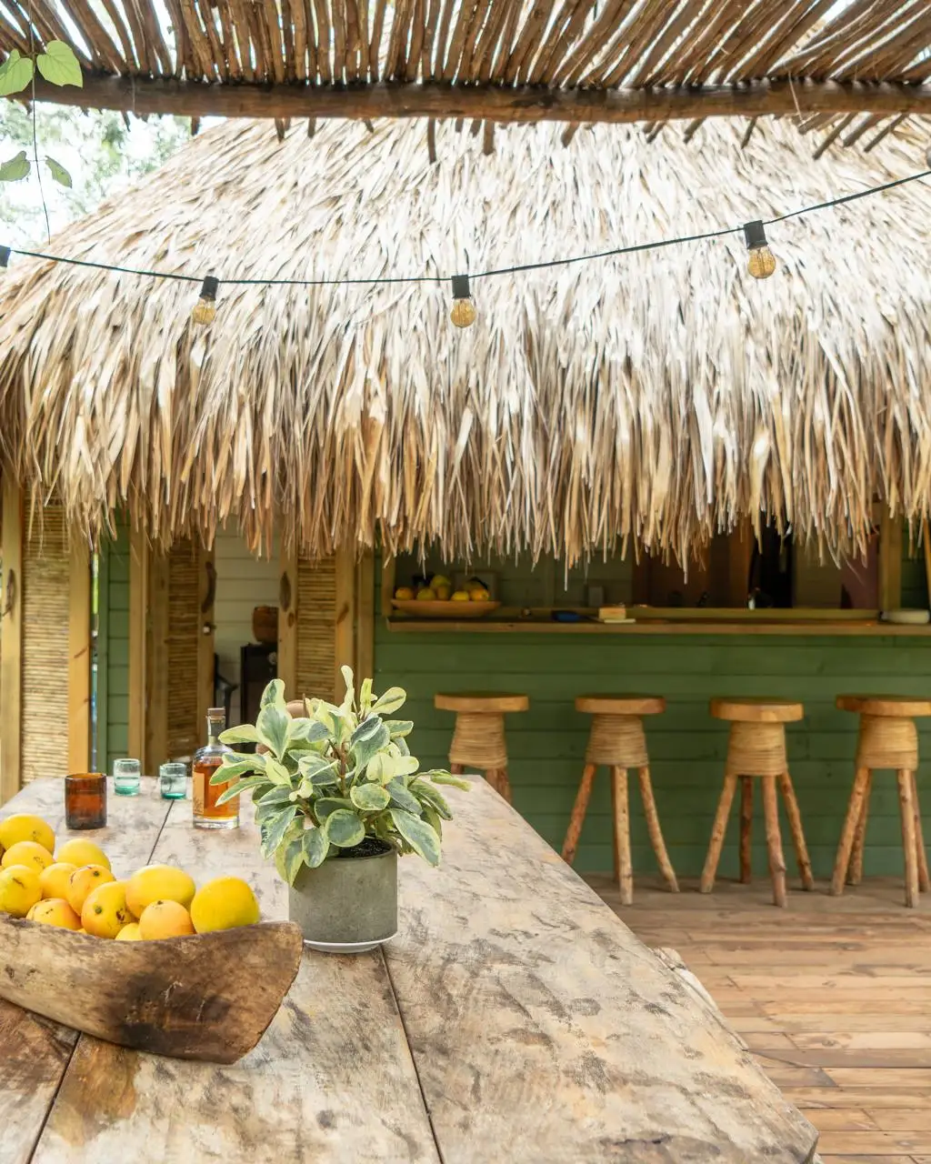 Cocina y bar al aire libre en Agua de Luna