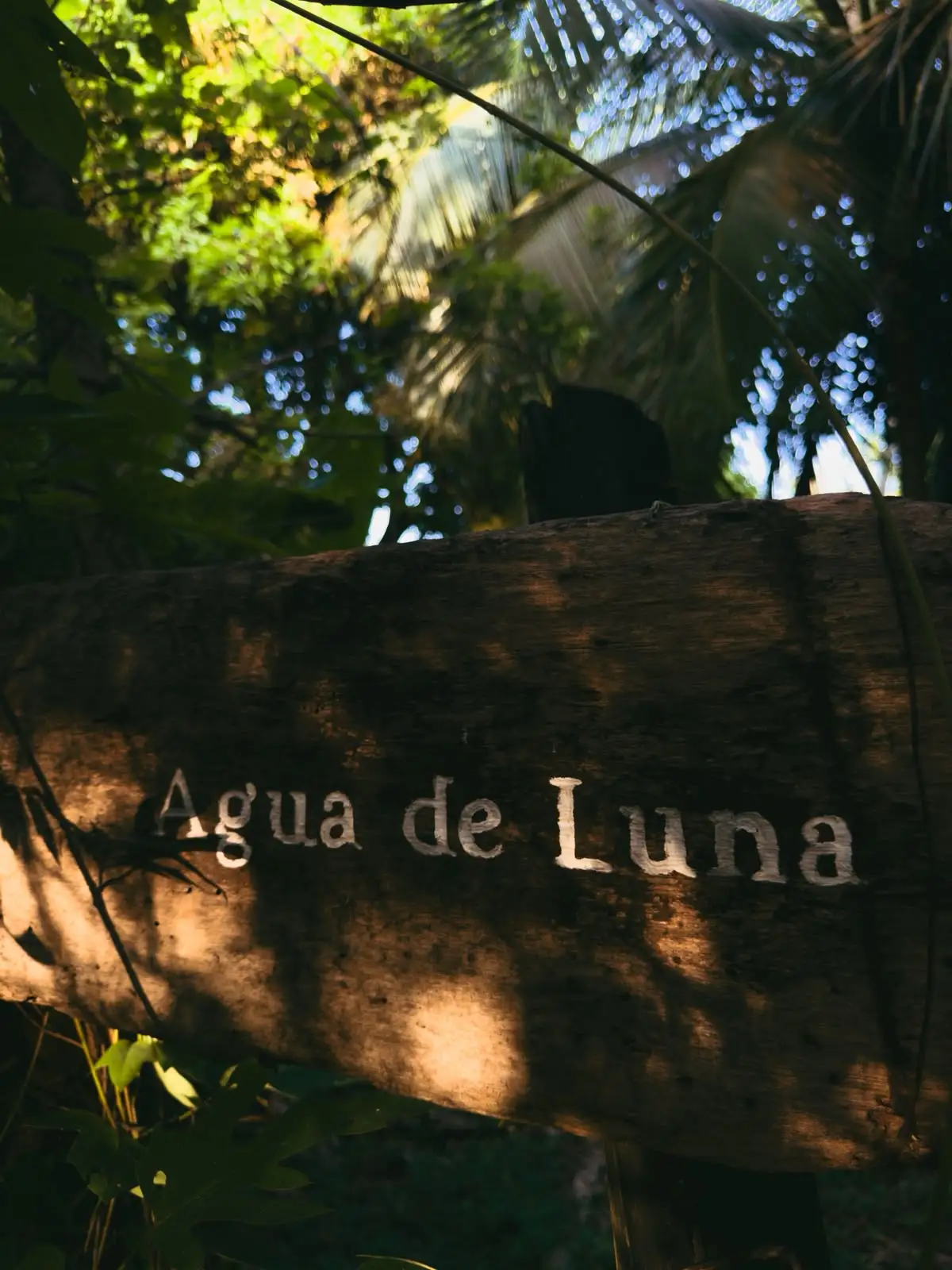 Letrero de Agua de Luna